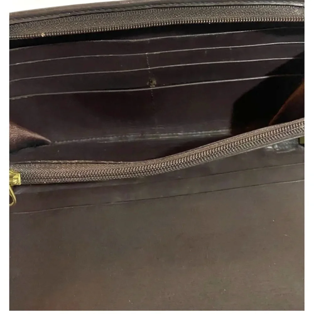 Coach vintage brown leather wallet/ clutch - Picture 5 of 7